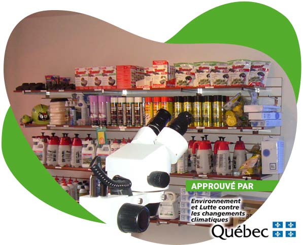 produits d'extermination approuvés par le Ministère de l'Environnement du Québec